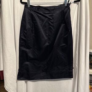 🖤 Rare Vintage 1950s-60s Satin/silk Pencil Skirt | Navy/Black